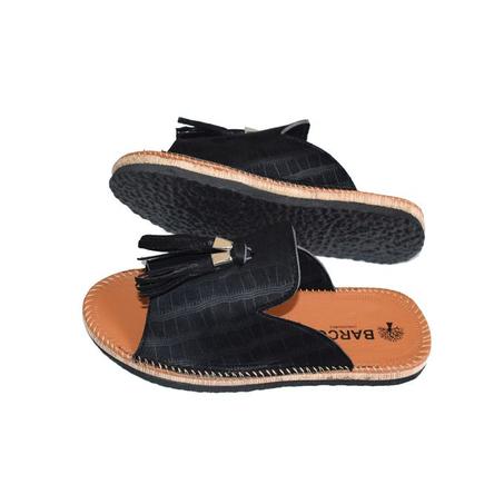 05-Sandale femme noir,Sandale cuir Souple et légère,confortable,haute qualité