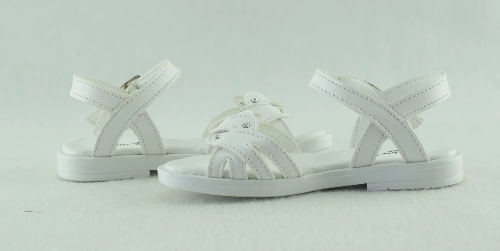 720-Sandale pour fille légère et confortable taille 20 à 34 Blanc