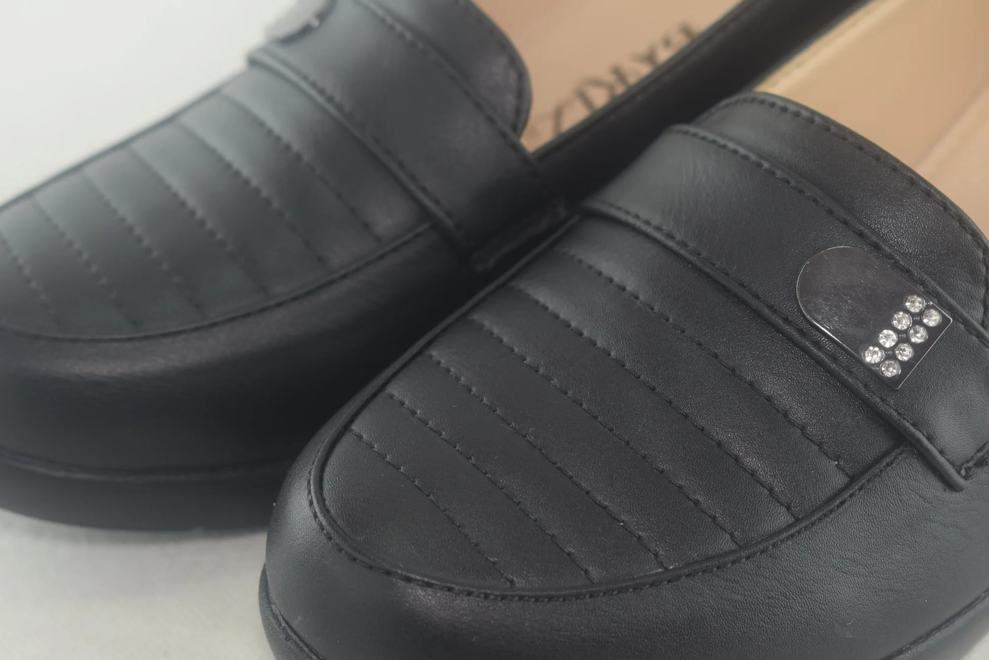555 - mocassins pour femme tendance - Noir