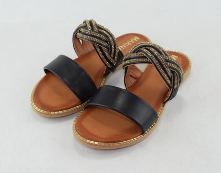 335-Sandale femme élégante  - Noir