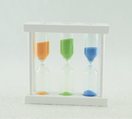 729 - sablier 1/3/5 min Blanc-  Créatif pour décoration - Blanc