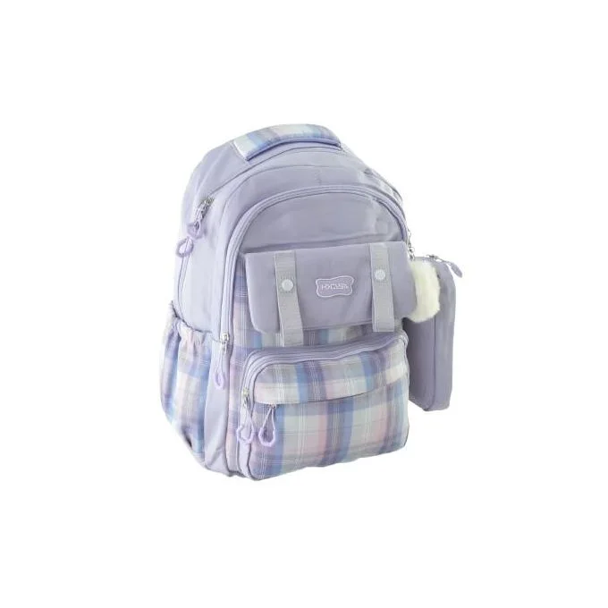 1118-Sac a dos et cartable scolaire élégant en tissu de haute qualité