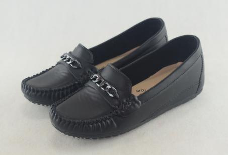 556 - mocassins pour femme tendance  - Noir