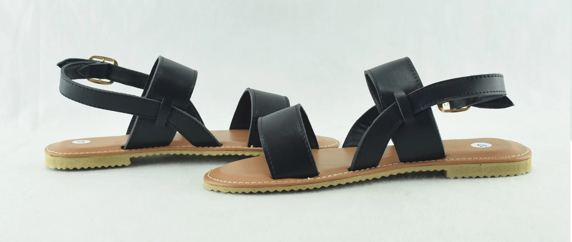 820-Sandales femme plate et légère tendance 2024-Noir