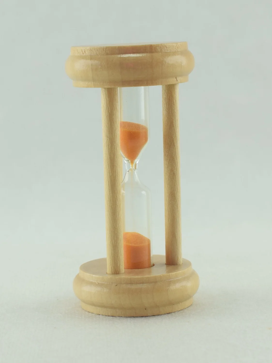 586O - Mini Sablier en Verre pour décoration Horloge De Sable 3 minute - Orange