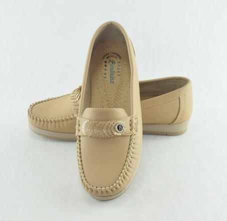 499 - Mocassins pour femme tendance - Beige