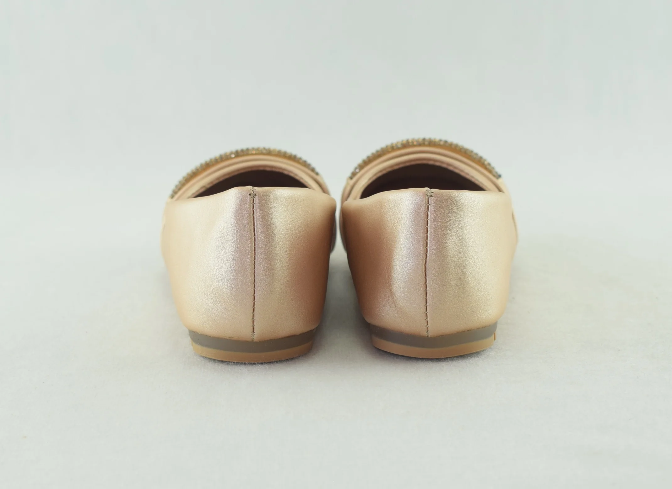 740-Mocassin fille élégant et léger - doré
