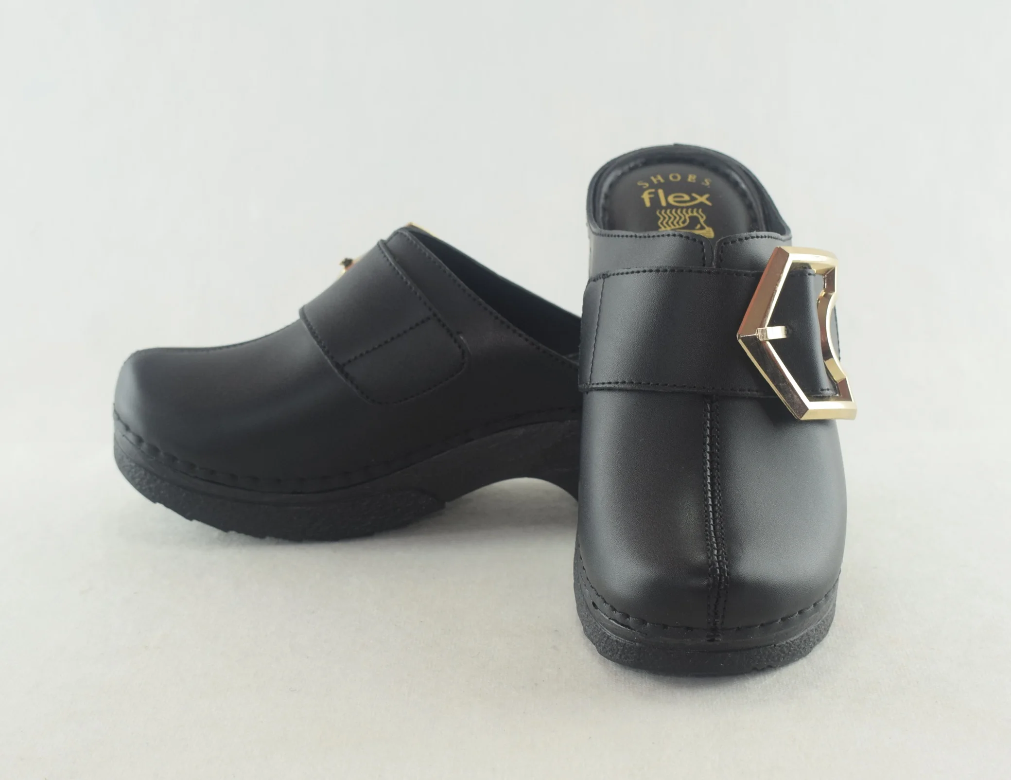 540 - Sabot pour femme semelle haute tendance 2023-2024 Noir