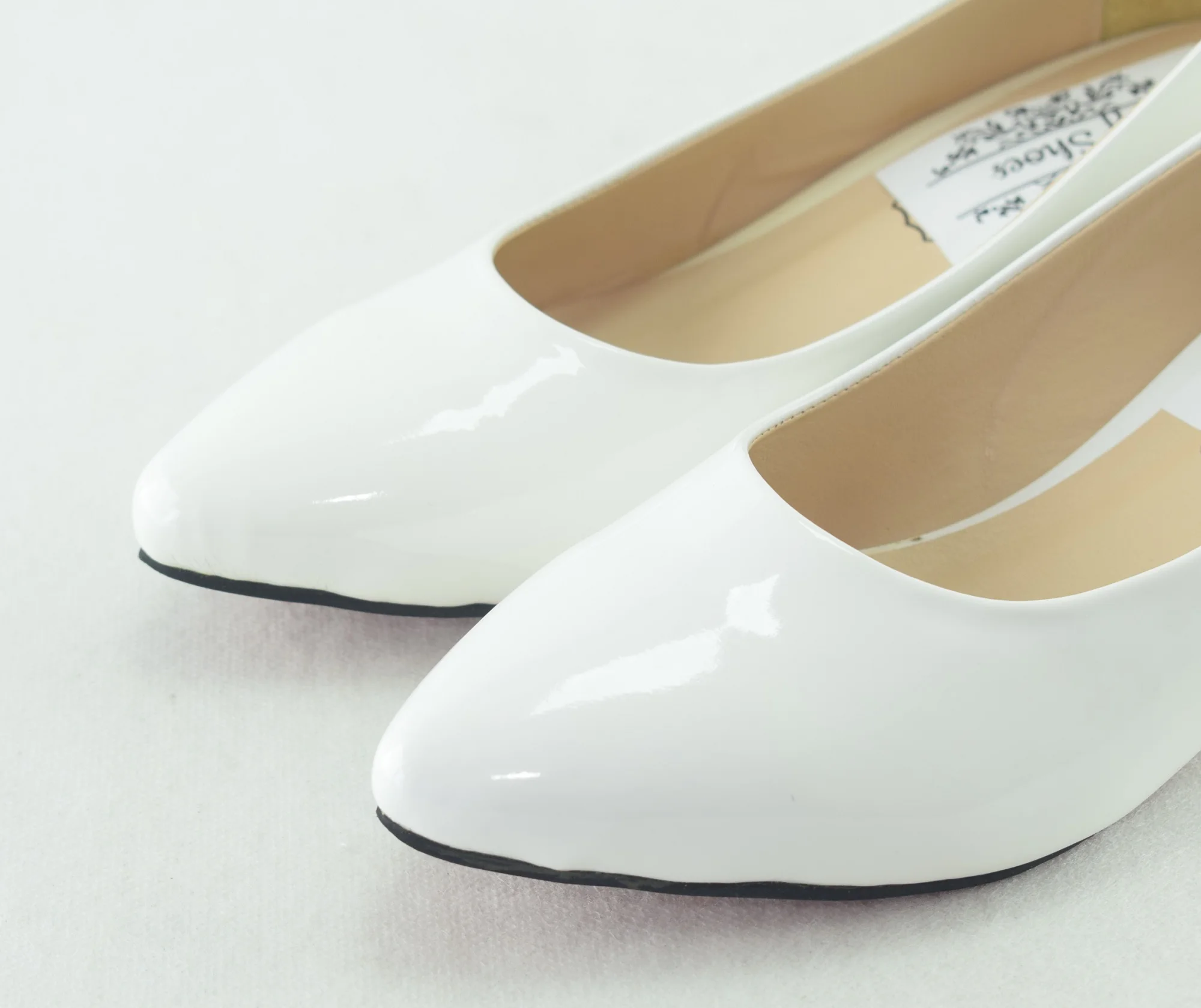 498 - Escarpins chaussures femme à talon moyen - Blanc - EU 41