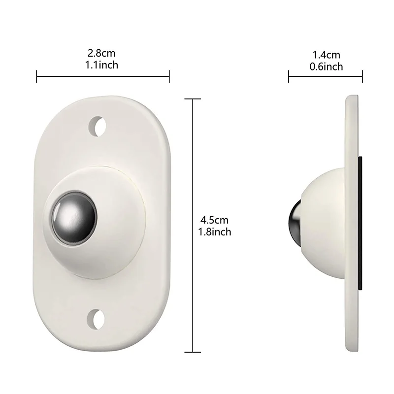 634 - Roulettes Pivotantes Auto-Adhésives