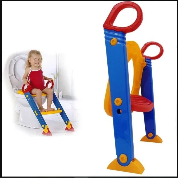 Chaise toilette pliable pliant siège de toilette + escalier, Pot bébé enfant coussin toilette