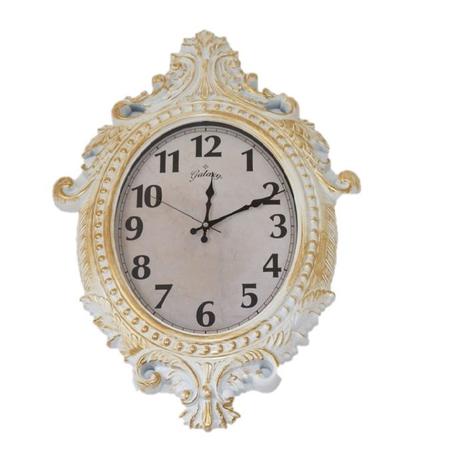 263 - horloge murale grande taille pour décoration salon, style classique - Blanc