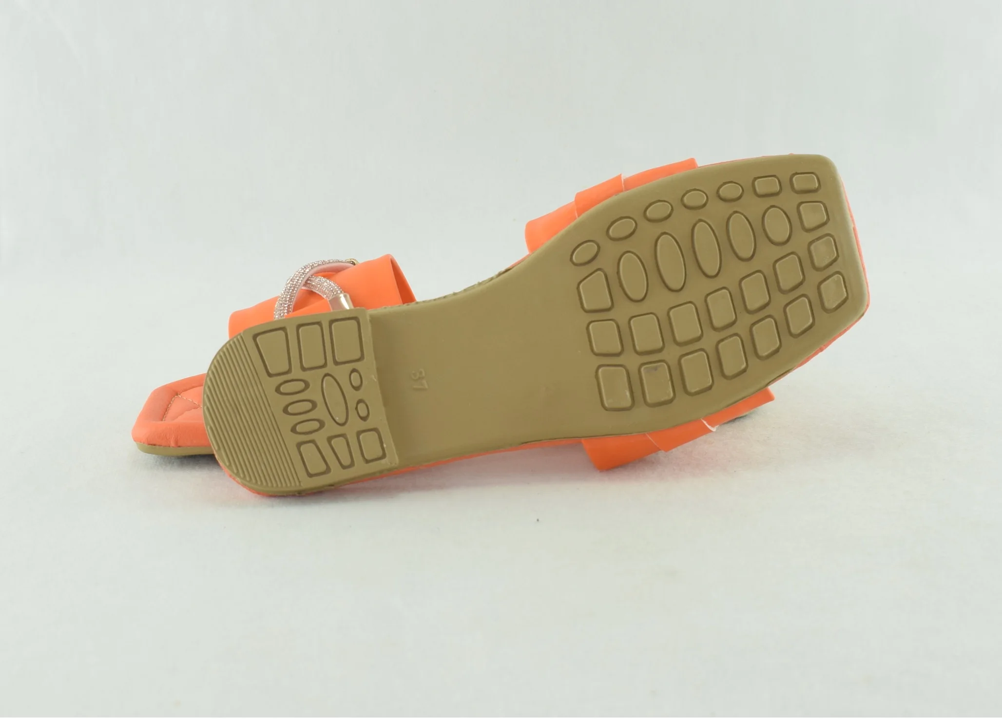 736-Sandales femme - orange