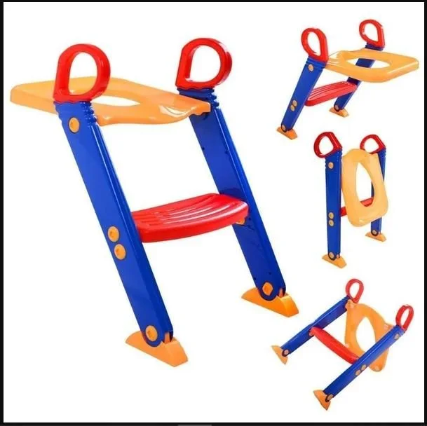Chaise toilette pliable pliant siège de toilette + escalier, Pot bébé enfant coussin toilette