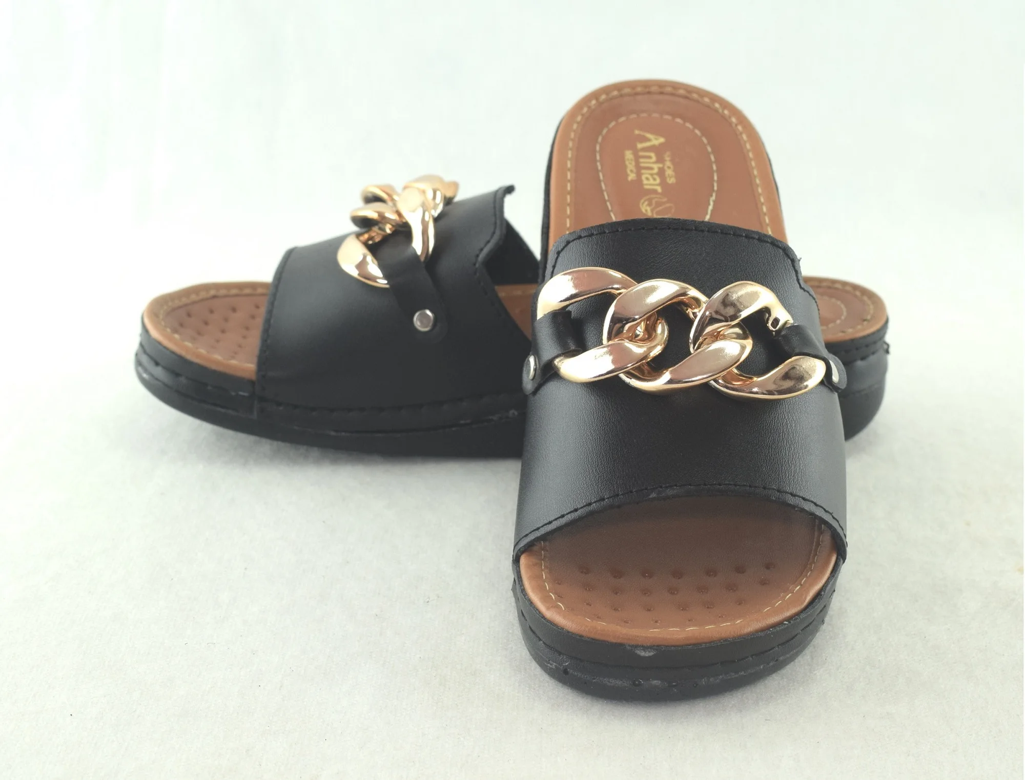 896-Sandales Femme, Tendance 2024-Noir