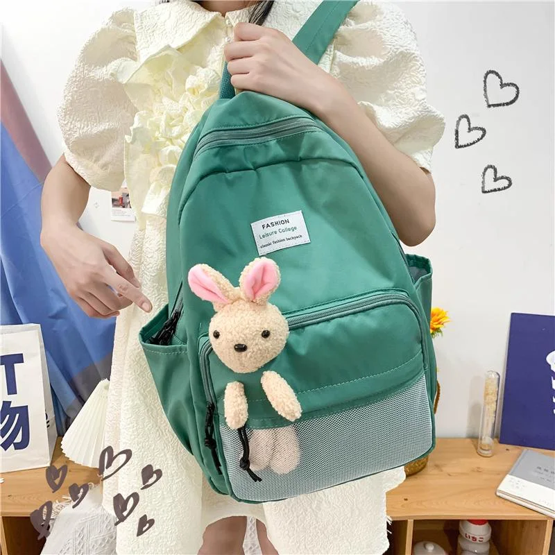 689V - Sac à dos pour femmes, sacs à dos simples pour filles, sacs pour femmes - Vert