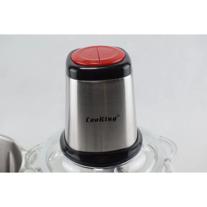 224 - Hachoir Électrique 2 Bol INOX et Verre 2L