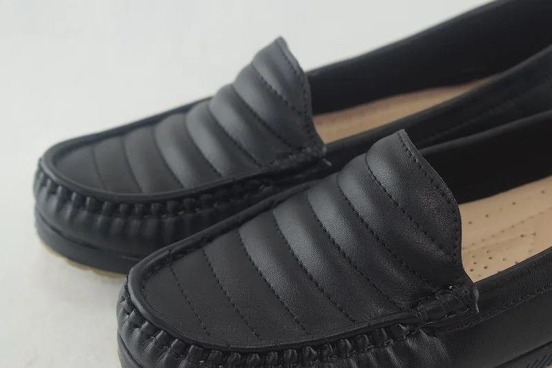 528 - Mocassins pour femme tendance 2023 - Noir