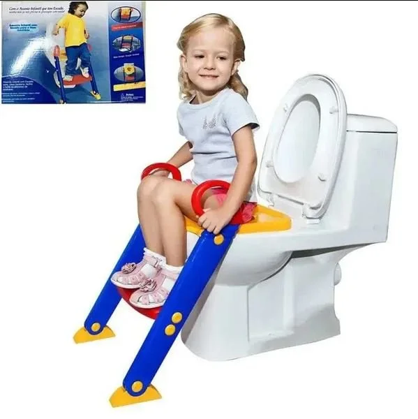 Chaise toilette pliable pliant siège de toilette + escalier, Pot bébé enfant coussin toilette