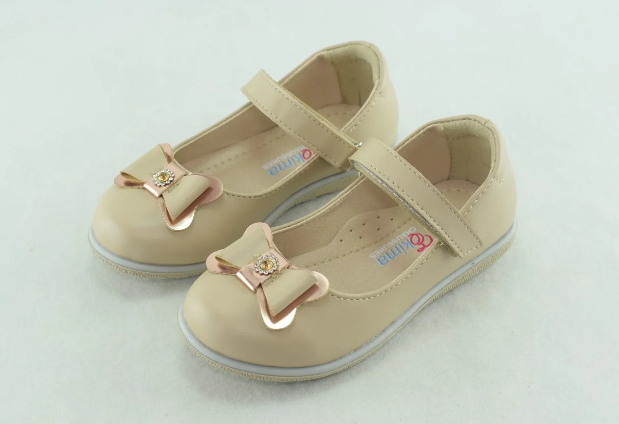 782-mocassin fille 2023-2024 noeud beige mat 27-30