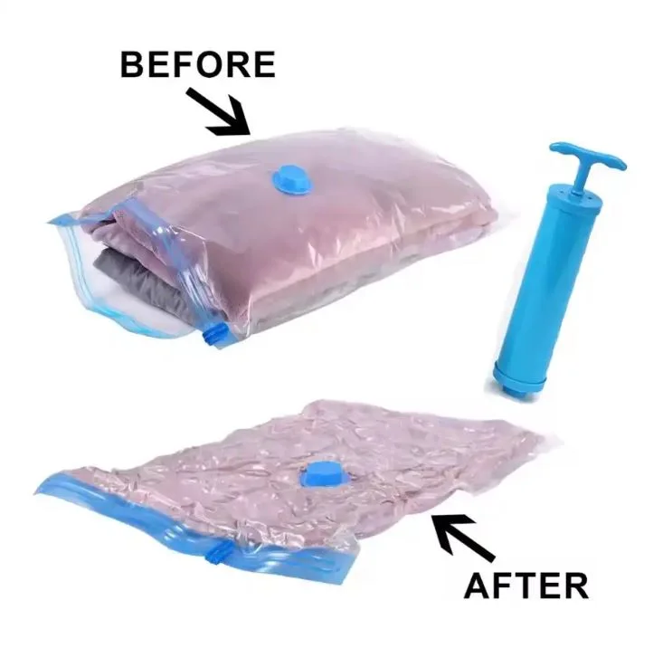 Lot de 8 Sac de Rangement sous vide pour Voyage avec Pompe
