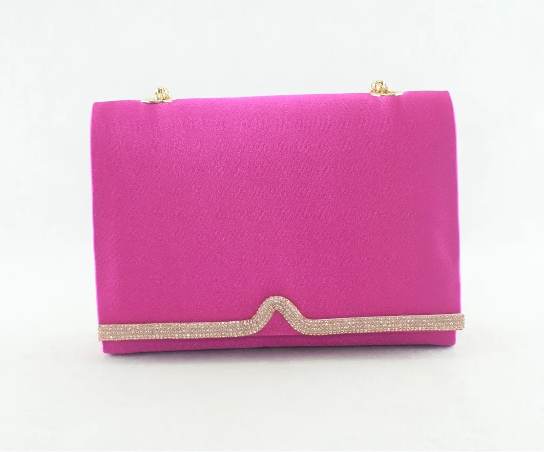 772-sandales à talons et sac, fuchsia - or