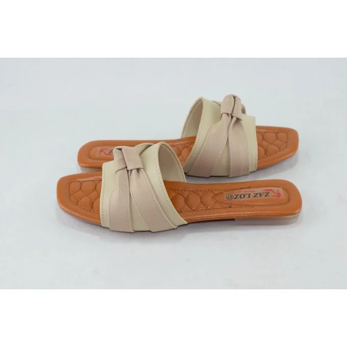 Sandale femme élégante beige / marron