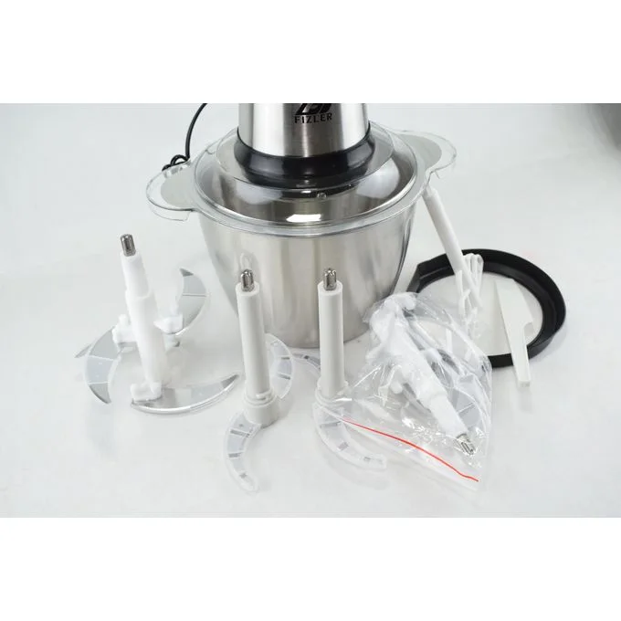 299 - FIZLER Hachoir Électrique Bol en INOX 3 L - 1000W