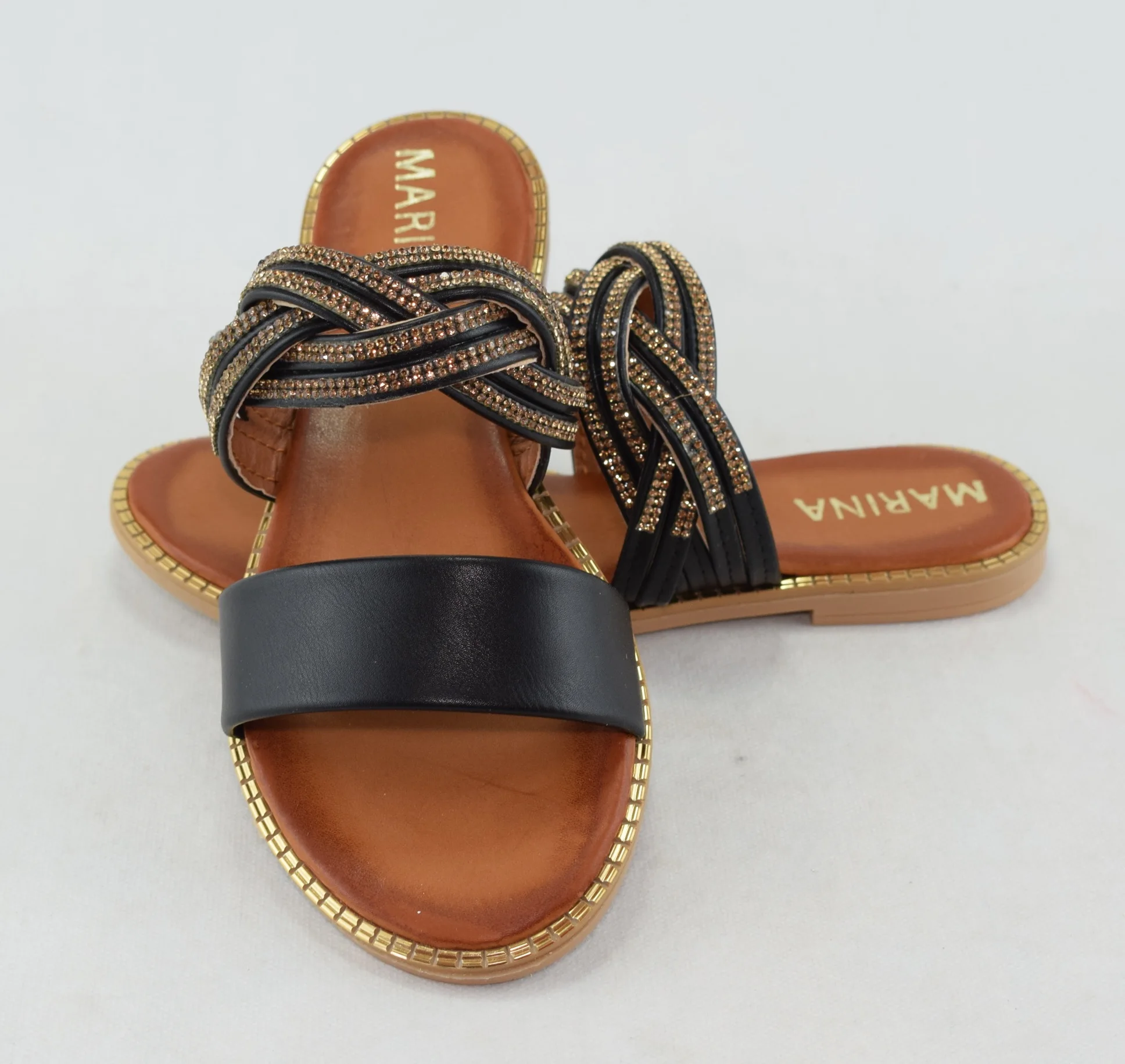 335-Sandale femme élégante  - Noir