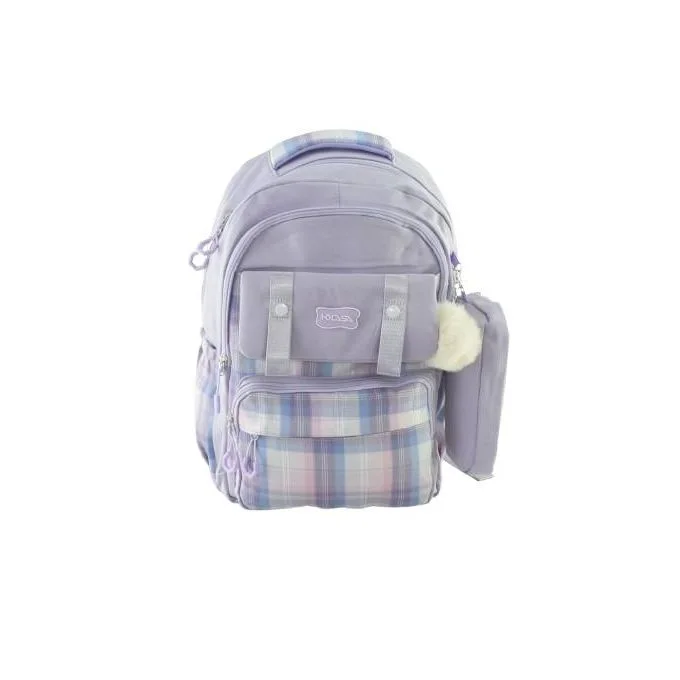 1118-Sac a dos et cartable scolaire élégant en tissu de haute qualité