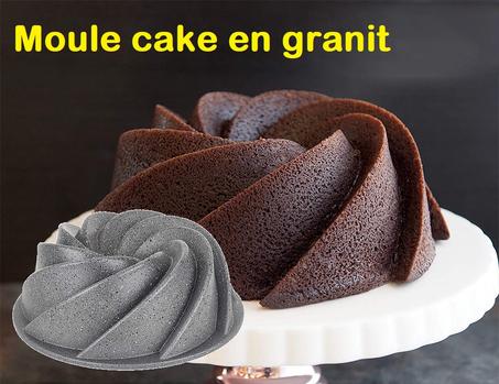632 - Moule à gâteau, cake rond en granit