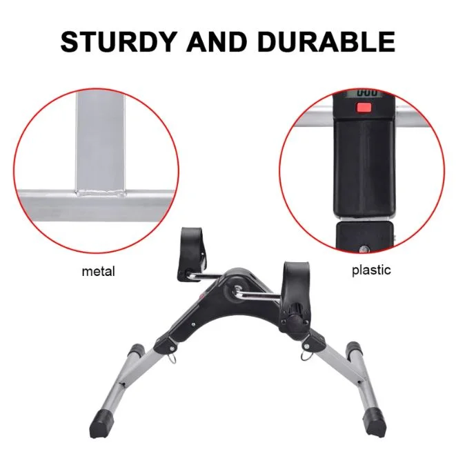 Mini vélo d'exercice à pédale Portable sous le bureau, Machine d'exercice de pied pour la rééducation des jambes en intérieur