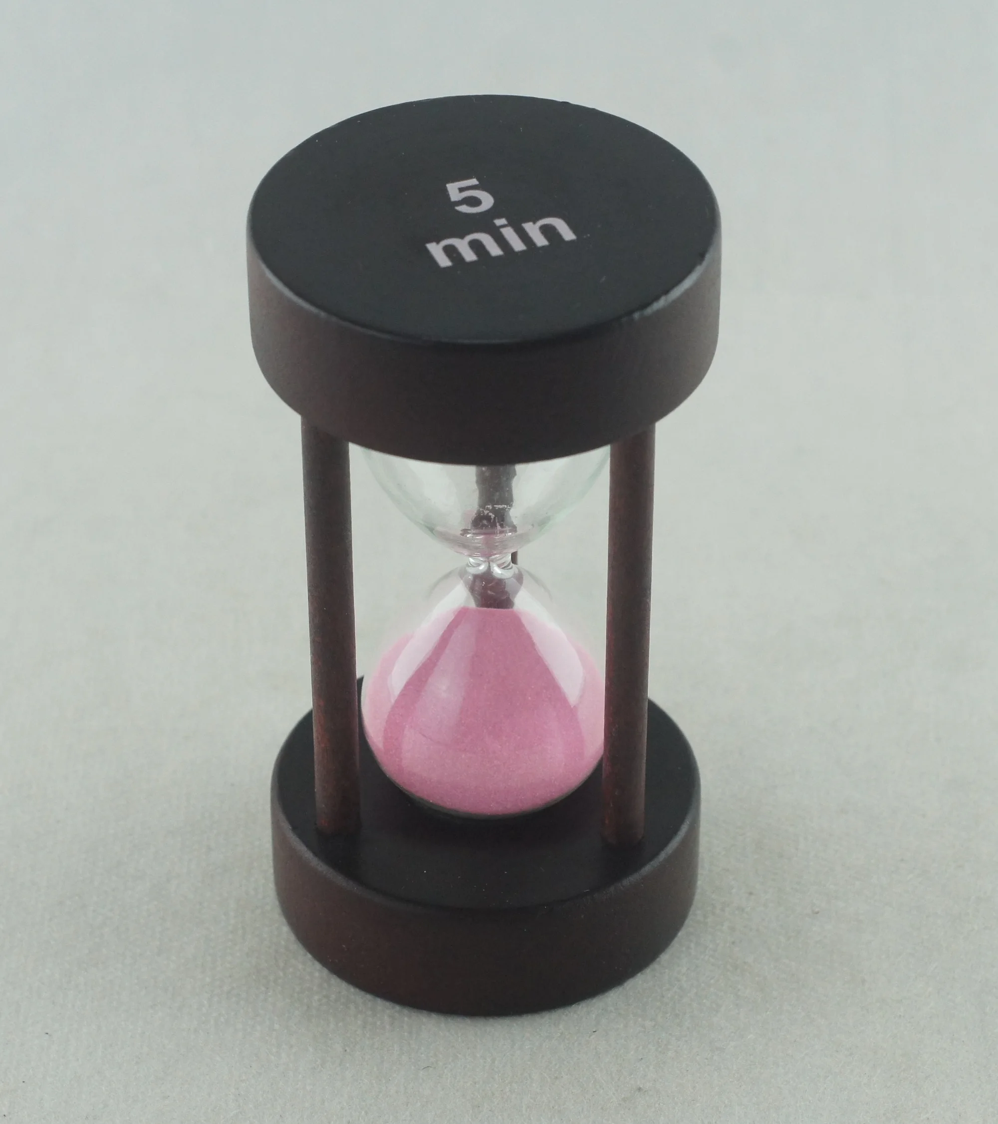 427RO - Sablier en Verre Horloge De Sable 5 Minutes - Sablier Créatif pour décoration - Rose