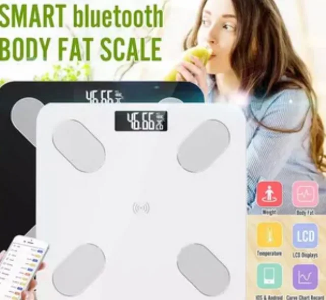 431B - Balance Pese Personne Impédancemètre Bluetooth Connectee - blanc