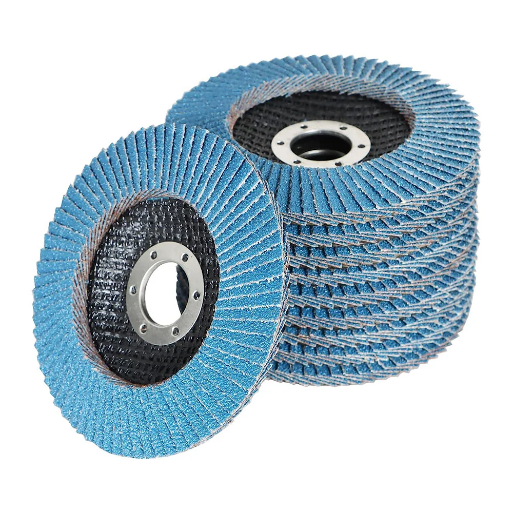 10 Disques de ponçage à Lamelles 115 Abrasifs pour Acier Inox Métal Grain 60