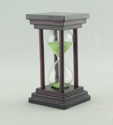 763 - Sablier en verre 5 minutes carré -Vert, poly valent - Vert