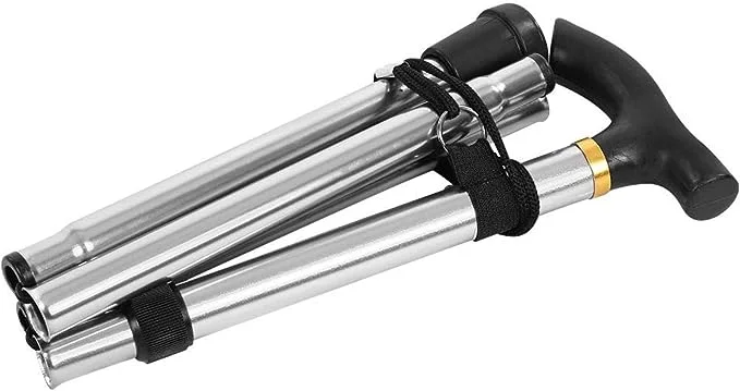 854G - Canne de Marche pliante ultra légère - Argent