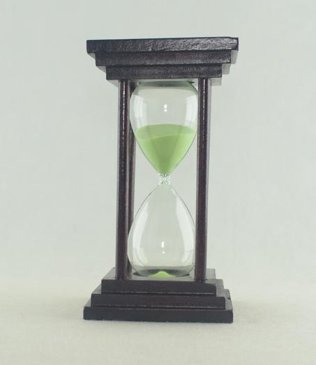 413V - Sablier en Verre Horloge De Sable 15 Minutes - Sablier Créatif pour décoration - Vert