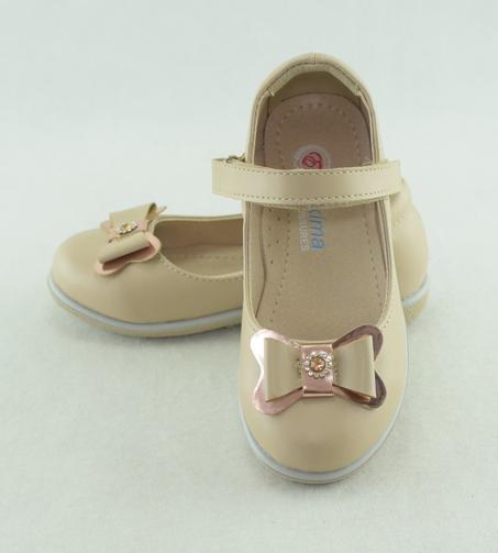 782-mocassin fille 2023-2024 noeud beige mat 27-30