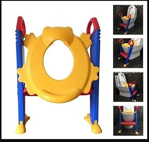 Chaise toilette pliable pliant siège de toilette + escalier, Pot bébé enfant coussin toilette