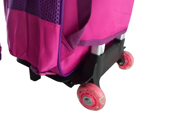 862 - Cartable scolaire à roulette 3 pièces Unicorn