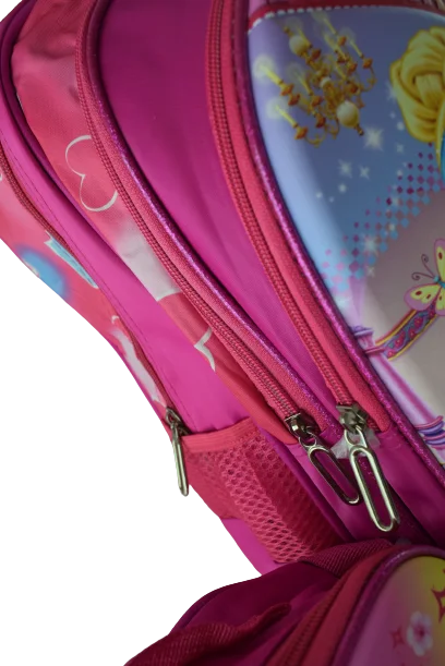 868 - Cartable scolaire à roulette 3 pièces Princess