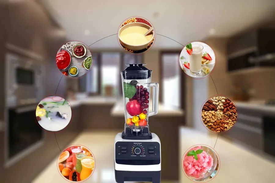 Blender mixeur et concasseur à glace très puissant 3000W - Blanc - MBR-001