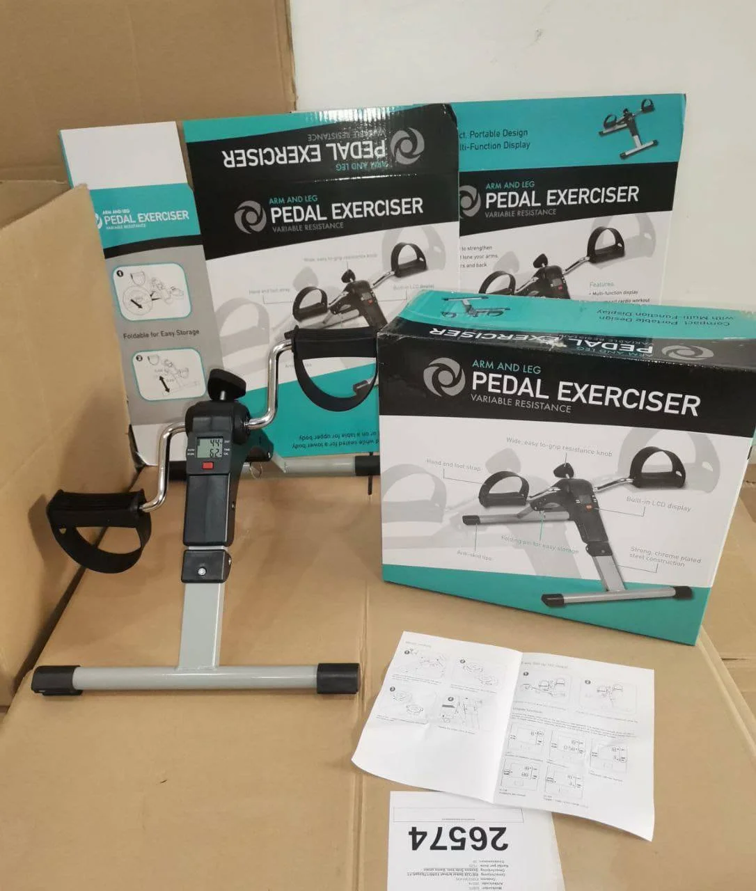 Mini vélo d'exercice à pédale Portable sous le bureau, Machine d'exercice de pied pour la rééducation des jambes en intérieur