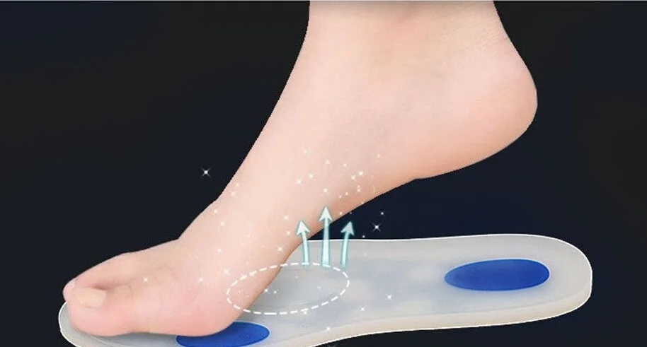 421S - Semelles de chaussures en Gel de Silicone médical, 2 pièces - S