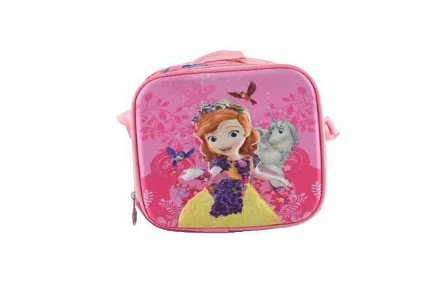 874 - Cartable scolaire à roulette 3 pièces Princess Sofia