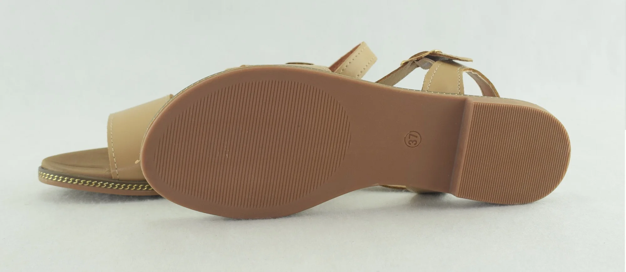 814-Sandales femme plate et légère tendance 2023-2024 Beige