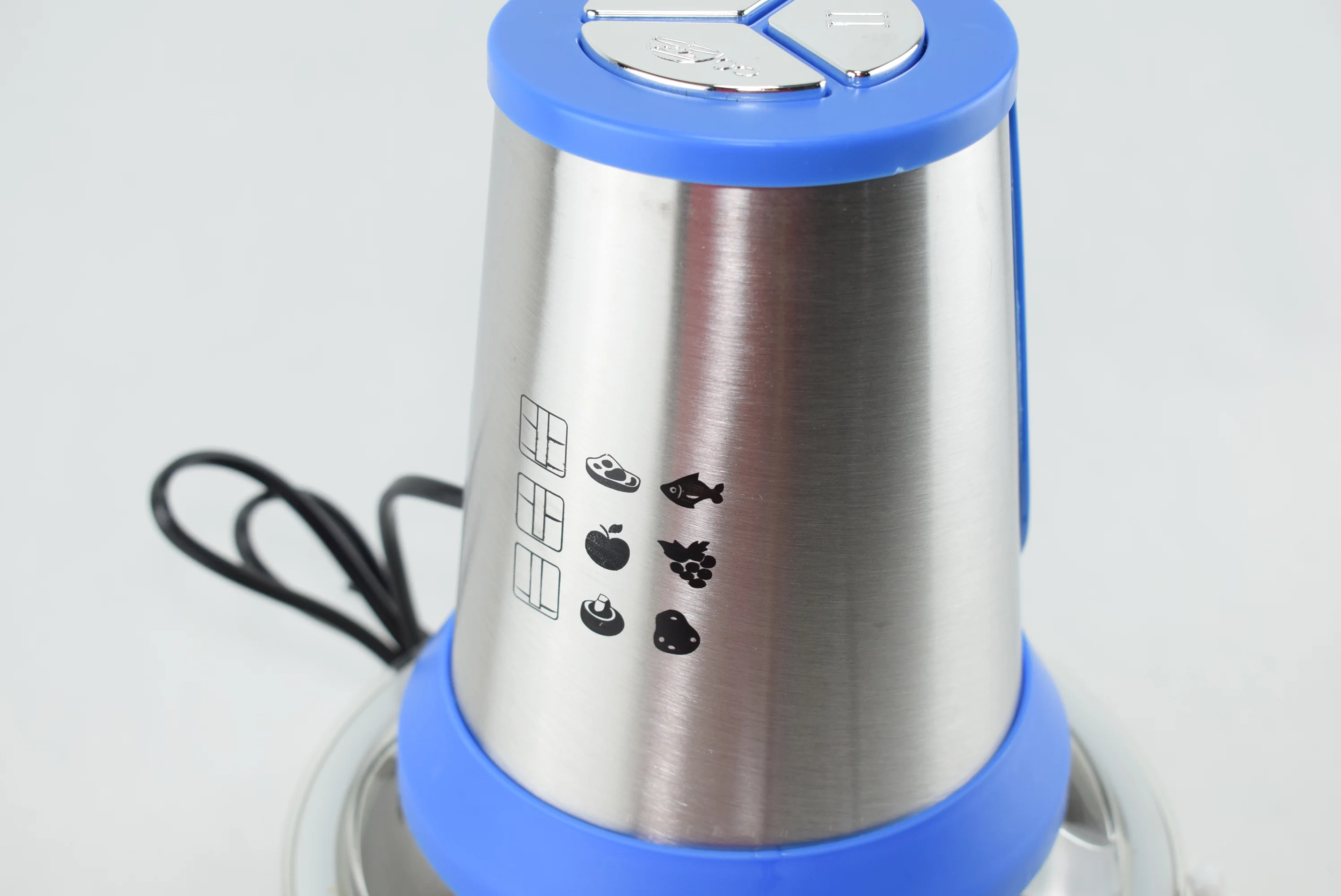 185 - Hachoir Électrique Bol en INOX 2L - 450W مفرمة كهربائية ستانلس ستيل وعاء 2 لتر - 450 وات