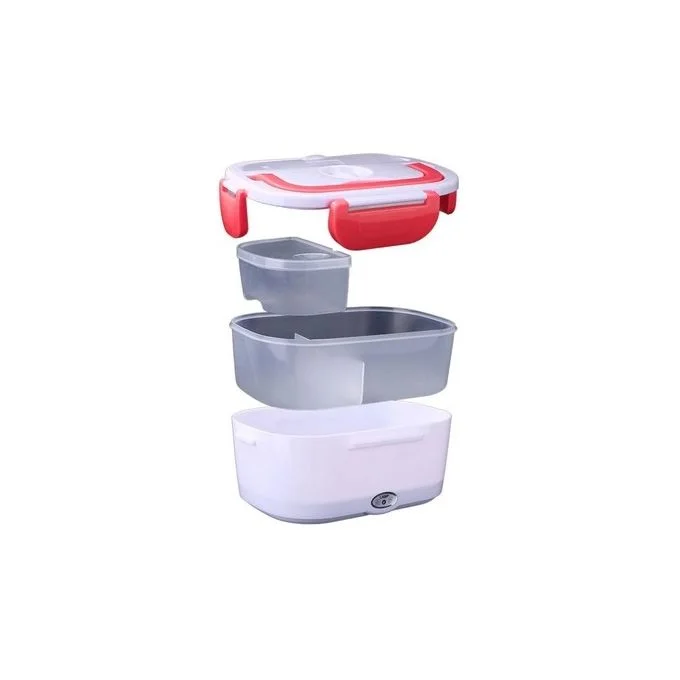 112 - Boite électrique à repas chauffante, Lunch box - Rouge