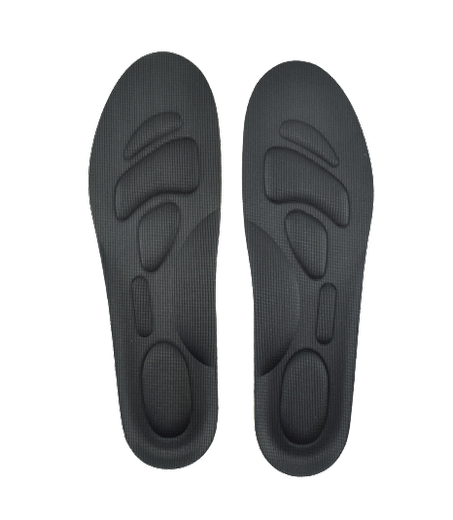 621N - Semelles intérieures de Massage 4D pour hommes et femmes 41-46 - Noir